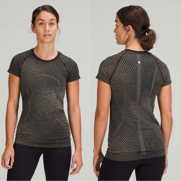lululemon athletica Tops - Lululemon Swiftly Tech Short Sleeve Shirt
Grid Warp Black / Neon Multi